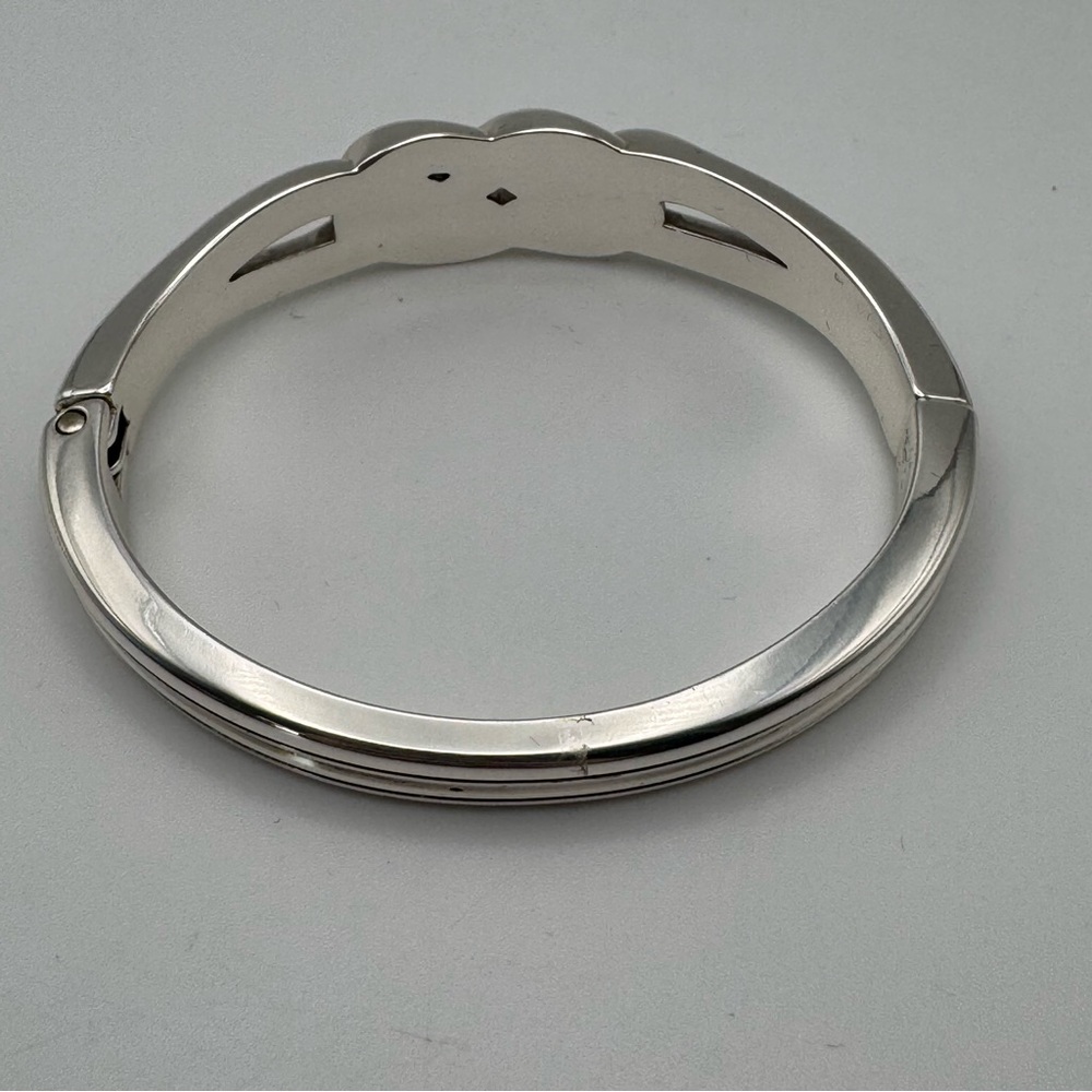 Brighton Interlok Celtic Knot Hinged Silver Bangle Bracelet NEW - Picture 5 of 5